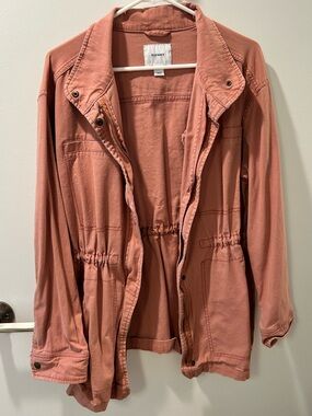 Old Navy Rose Utility Jacket with Drawstring Waist